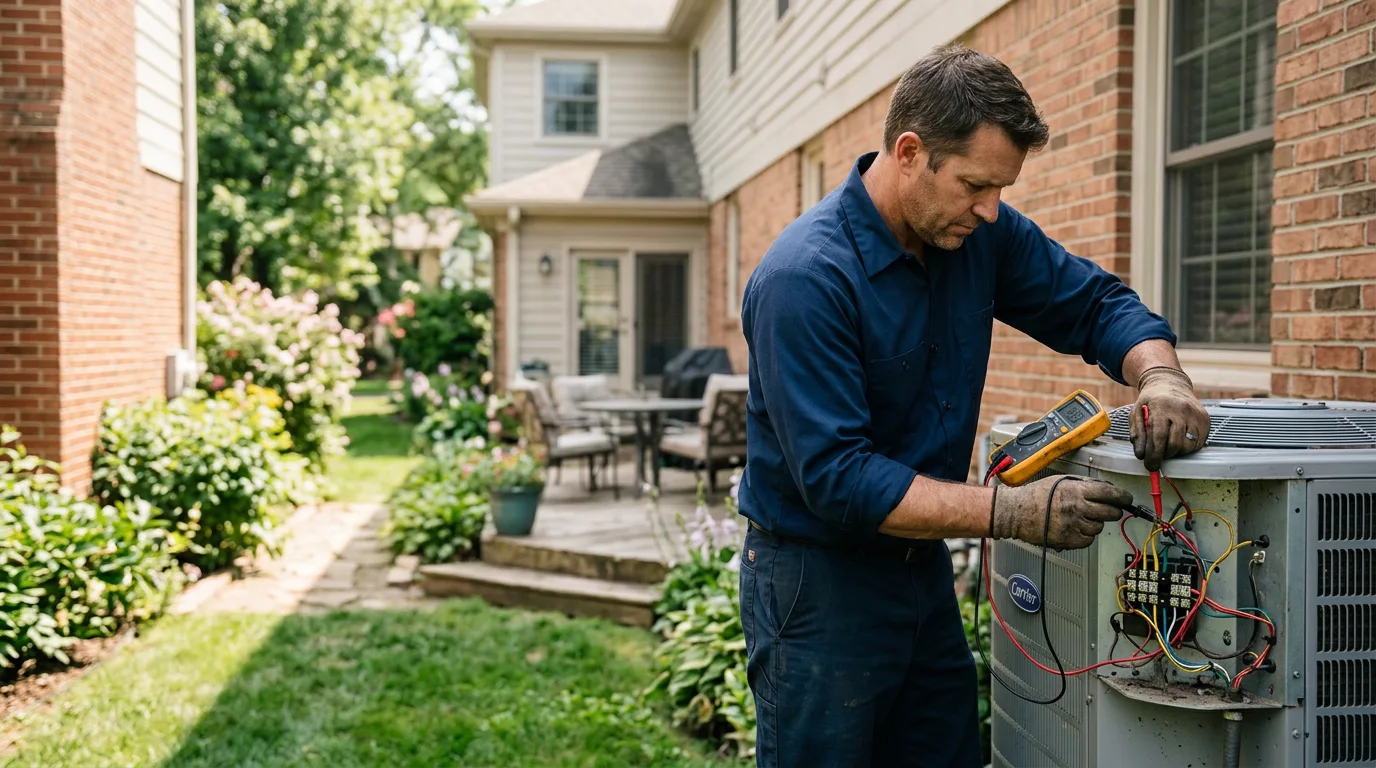 HVAC technician working near Scott Depot, WV